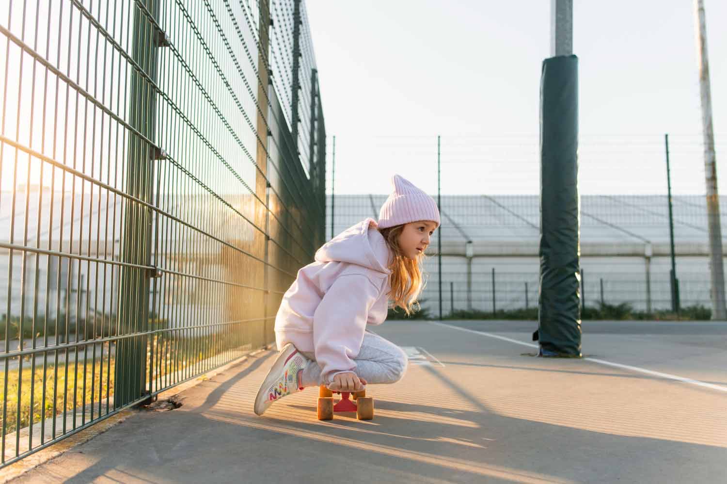 niña con skate